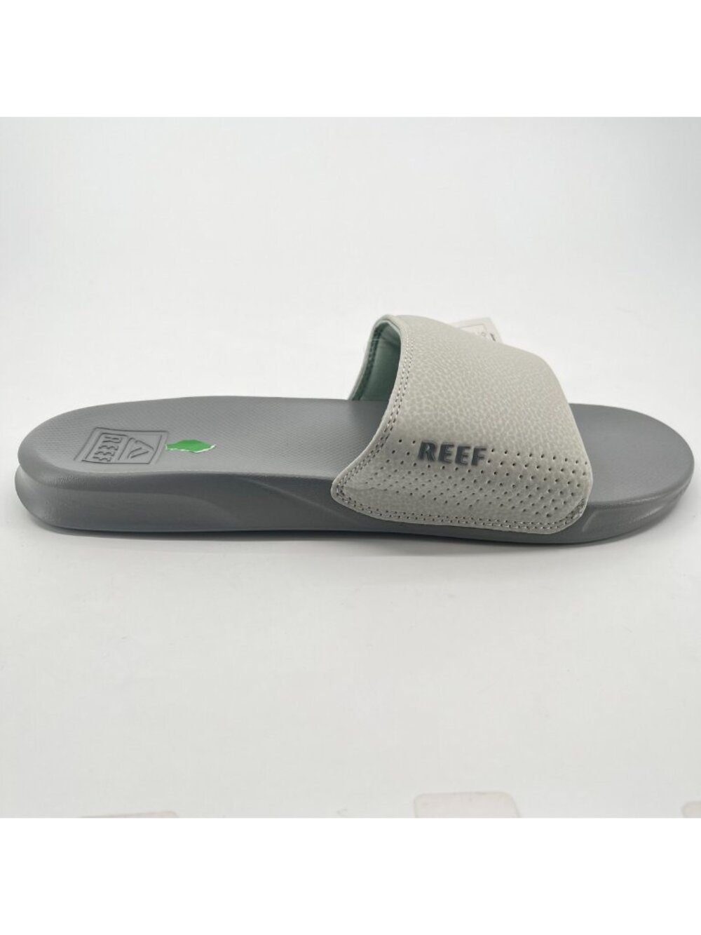 Reef One Slide Mens Size 11 Gray Stone Beach Casual Outdoor Slip On Sandals